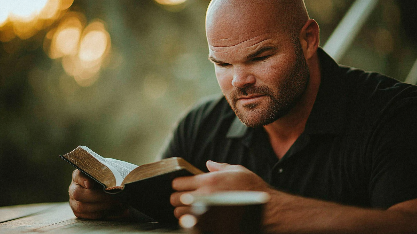 u3772262329_50_year_old_with_bald_head_read_the_Bible_resting_299d2c92-9cb5-403e-973e-d9a5db6719e9_2