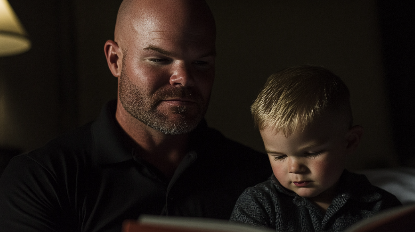 u3772262329_50_year_old_with_bald_head_reading_a_bedtime_chil_97d9c3b7-c246-4d87-acd9-a60c9b318e92_2